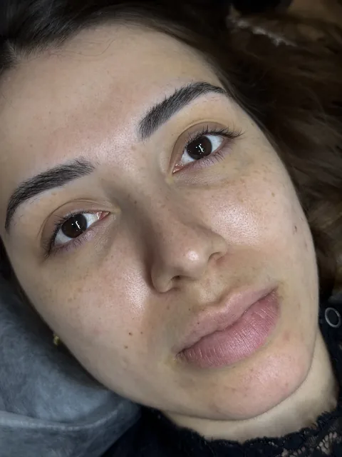 Rosto da cliente depois da micropigmentação labial, Kaoma Ferraz, Alvalade, Lisboa